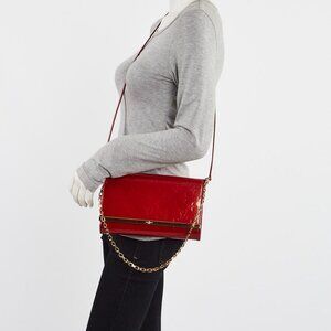 Louis Vuitton Pomme D'Amour Monogram Vernis Ana Clutch Bag